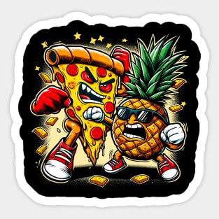 Pizza vs Pineapple Sticker